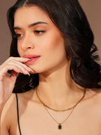 Aanura Noir Duo Layered Chain Necklace
