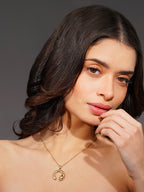 Aanura Crescent Embrace Pendant Necklace