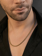 18K Gold Plated Anti Tarnish Waterproof Rope Chain
