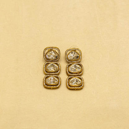 Aanura Kundan Necklace with Pink Stone Heritage Pendant