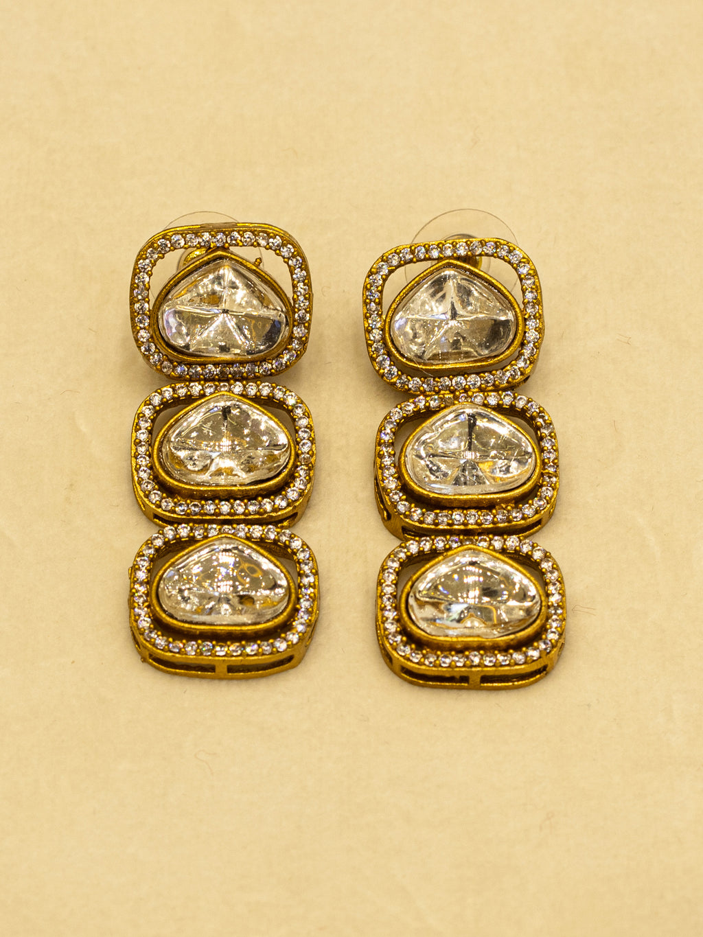 Aanura Kundan Necklace with Pink Stone Heritage Pendant