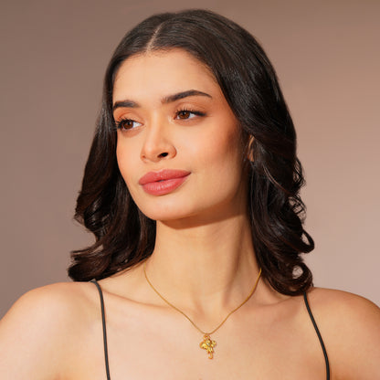 Aanura Angel Charm Minimal Pendant Necklace