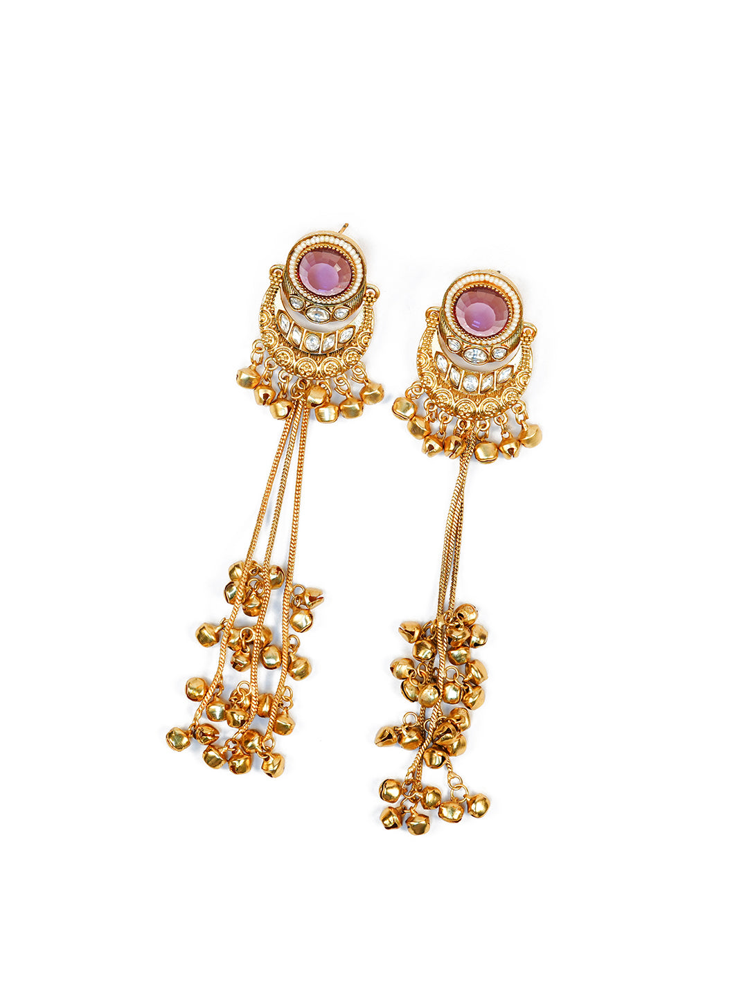 Aanura Gold Plated Chandrika Drop Earrings