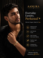 18K Gold Carbon Weave Anti-Tarnish Waterproof Ring