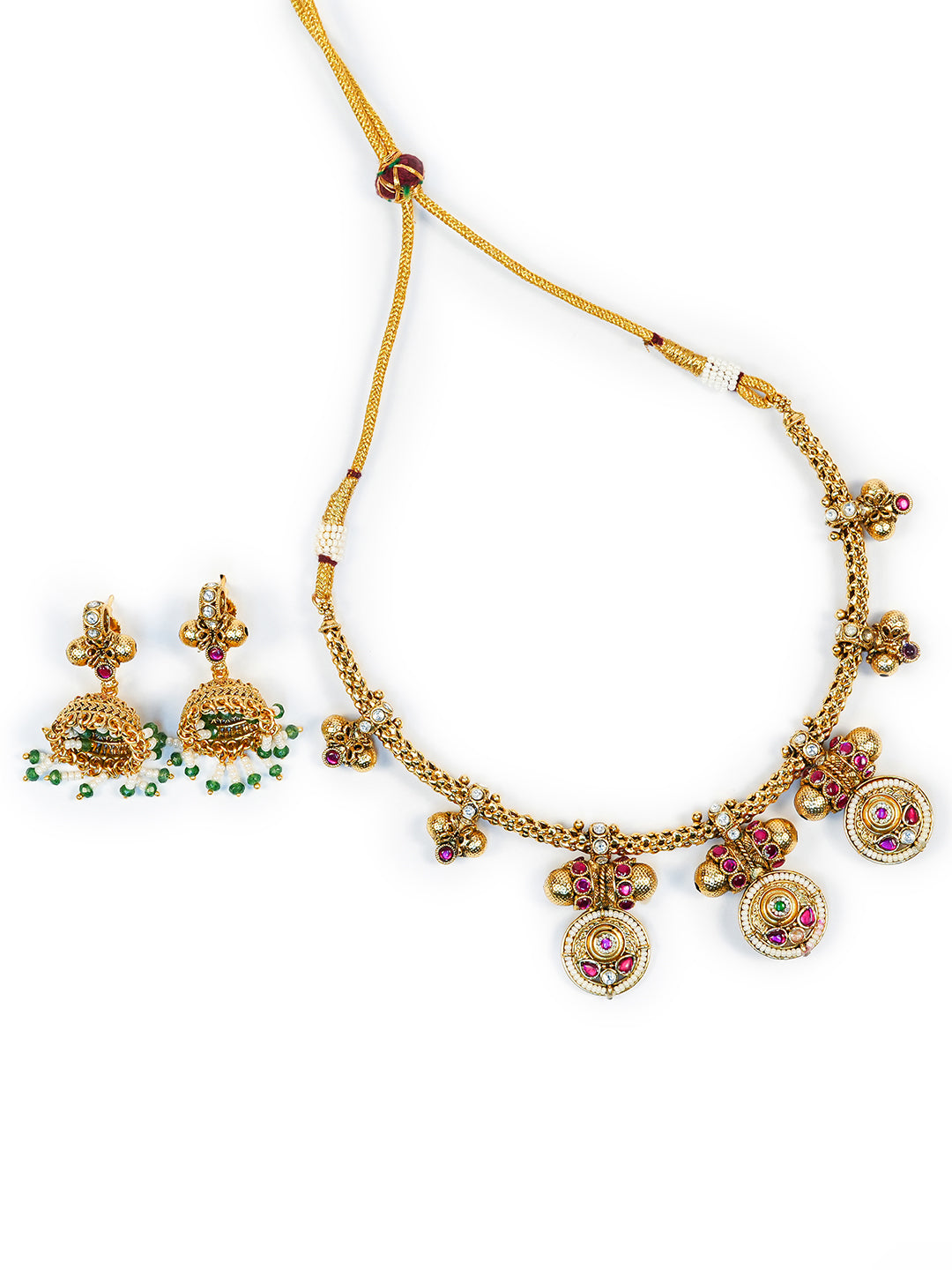 Aanura Traditional Necklace & Earring Set