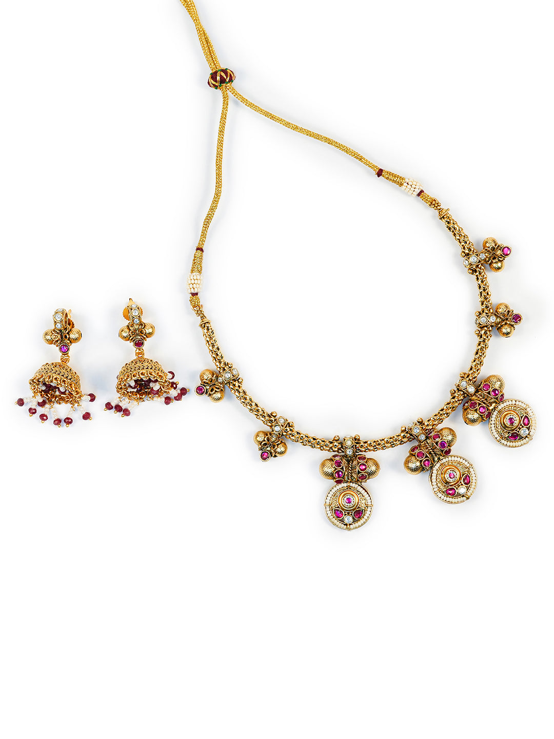 Aanura Traditional Necklace & Earring Set