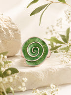 18K Gold Plated Spiral Anti-Tarnish Waterproof Ring