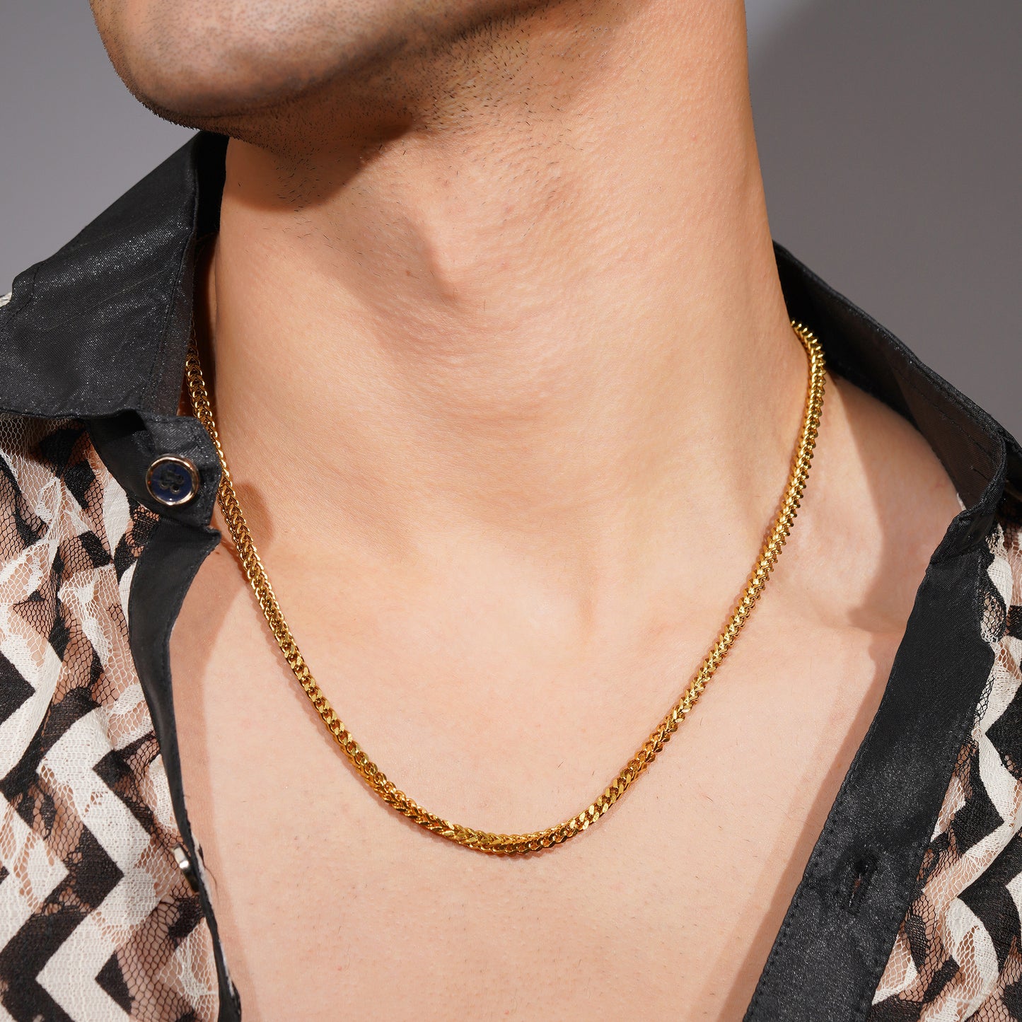 Aanura Men's Gold-Plated Chain