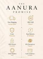 Aanura Dual Layer Pendant Chain Necklace