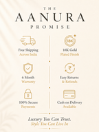 Aanura Floral Pearl Drop Earrings