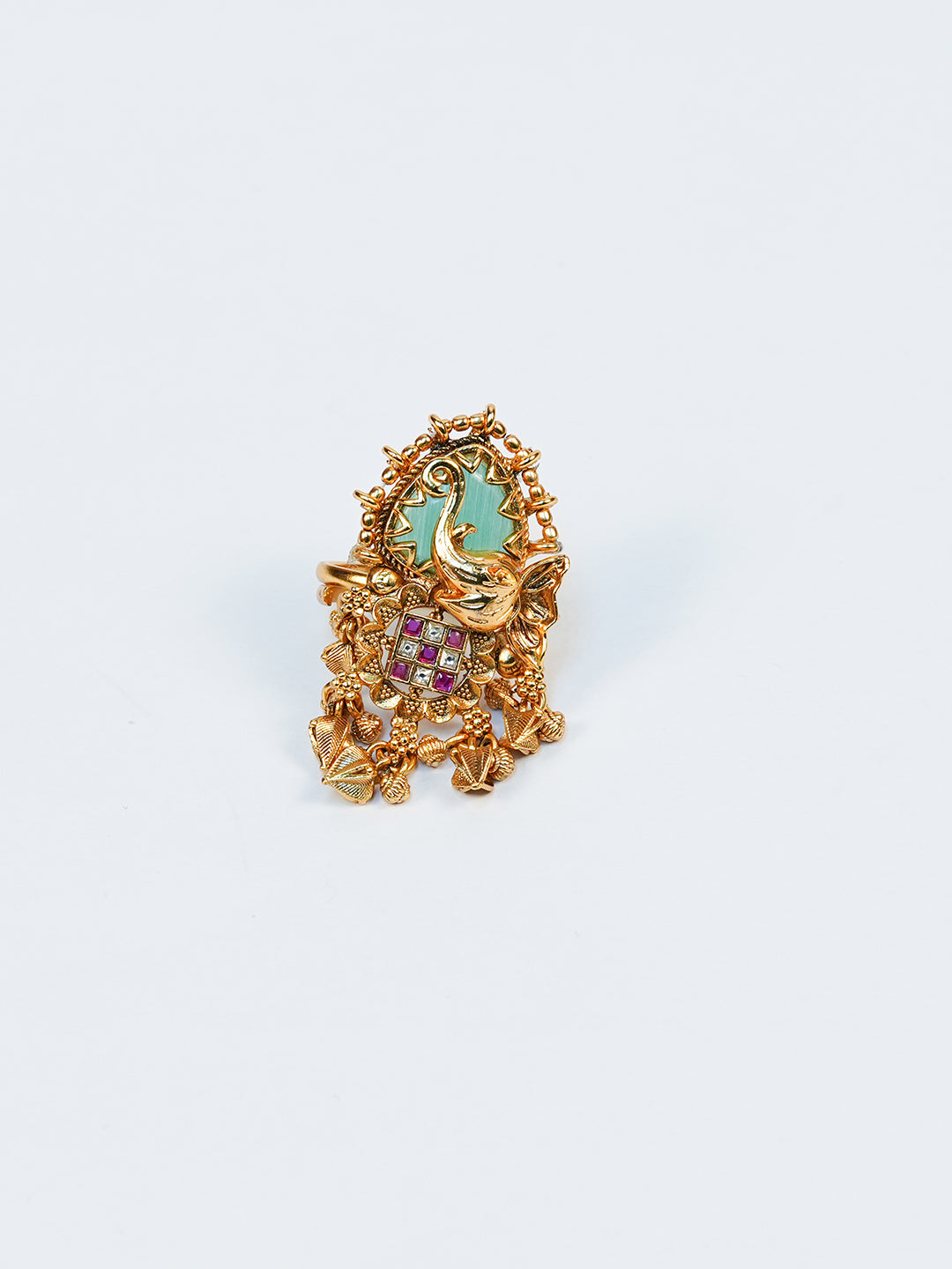 Aanura Regal Peacock Adjustable Statement Ring