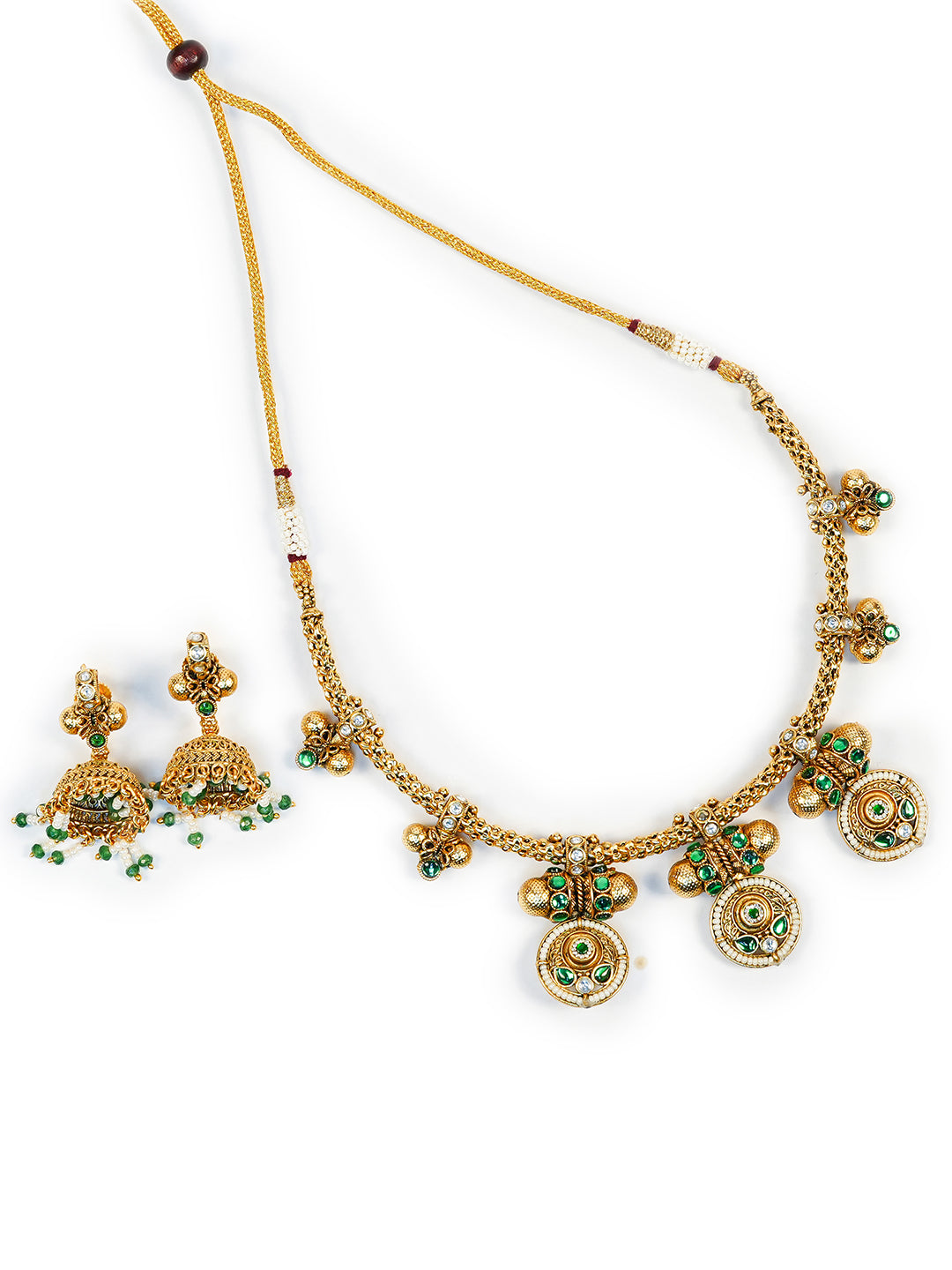Aanura Traditional Necklace & Earring Set