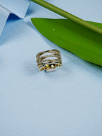 18K Gold Plated Multi-Band Anti-Tarnish Waterproof Ring