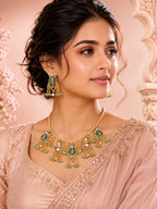 Aanura Heritage Layered Tassel Necklace Set