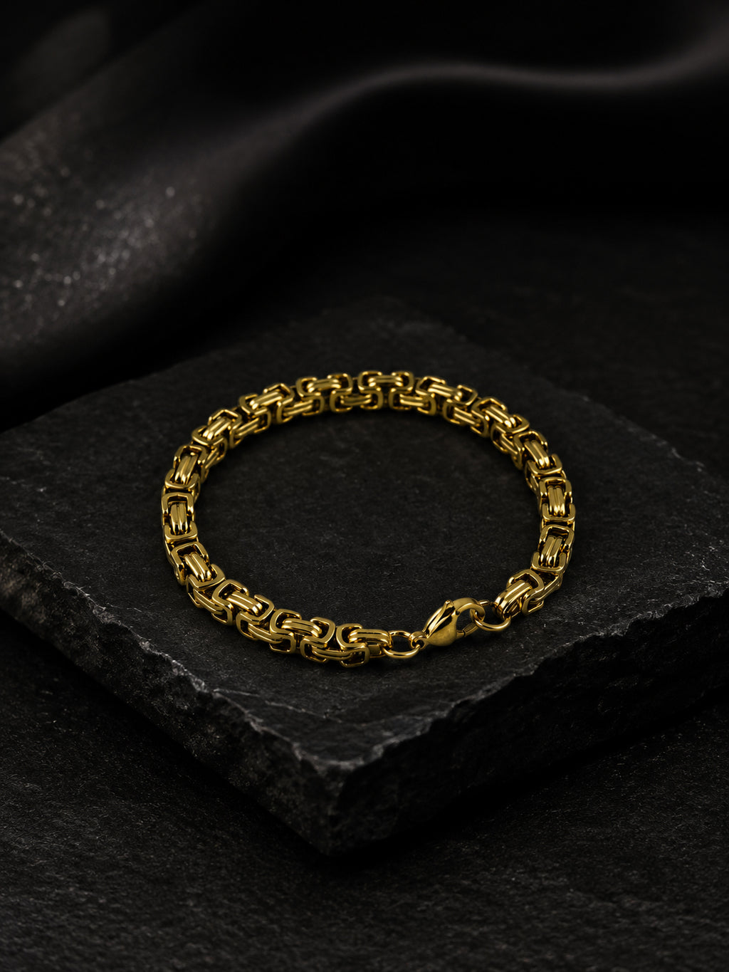 Aanura Dual-Tone Stainless Steel Bracelet For Men