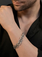 Rhodium Plating Anti Tarnish Waterproof Oval Bracelet