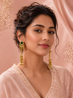 Aanura Gold Plated Chandrika Drop Earrings