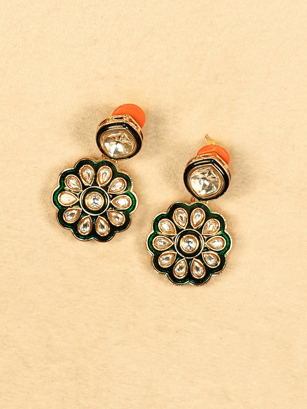Aanura Gold Plated Floral Necklace Set