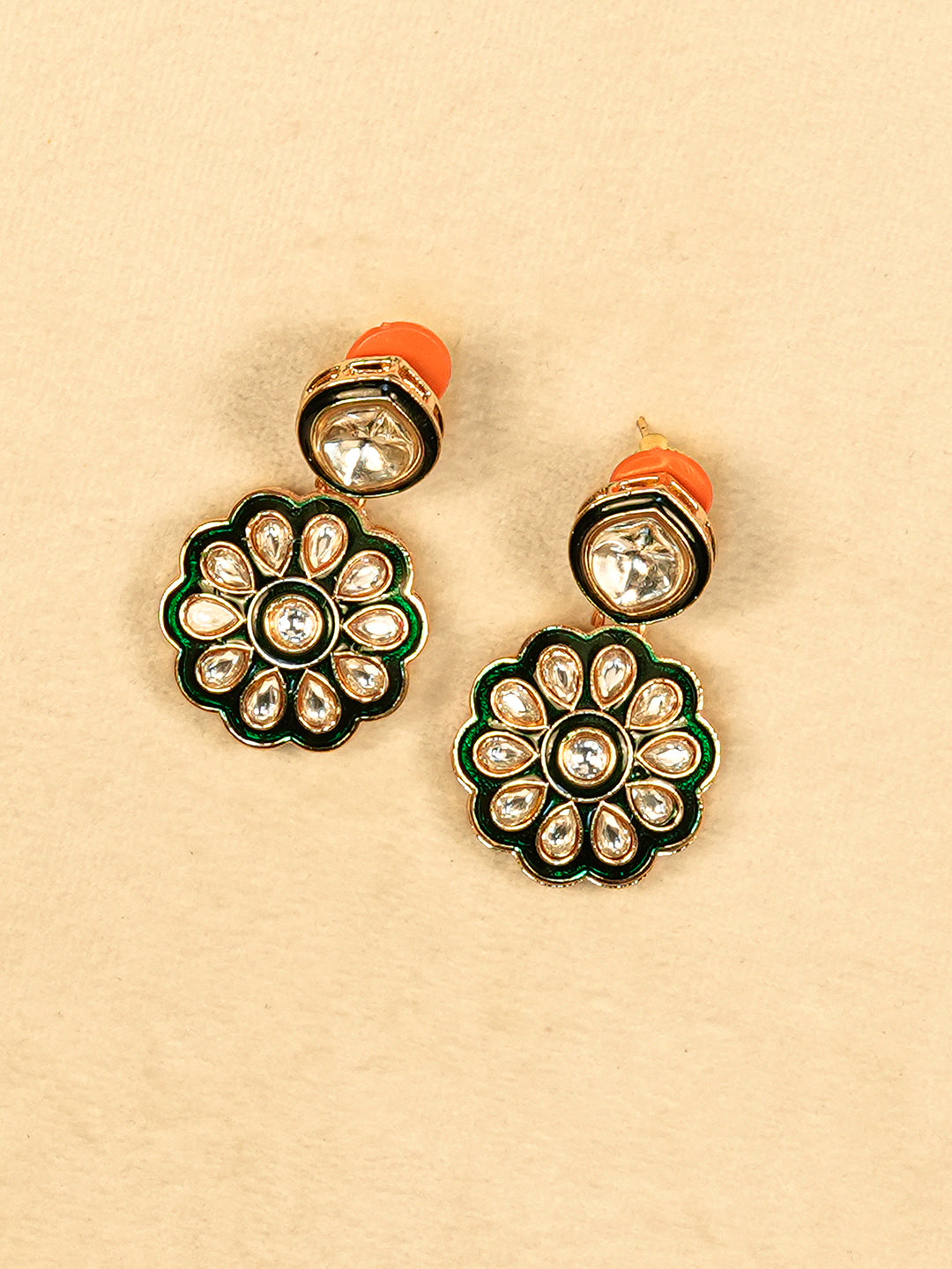 Aanura Gold Plated Floral Necklace Set
