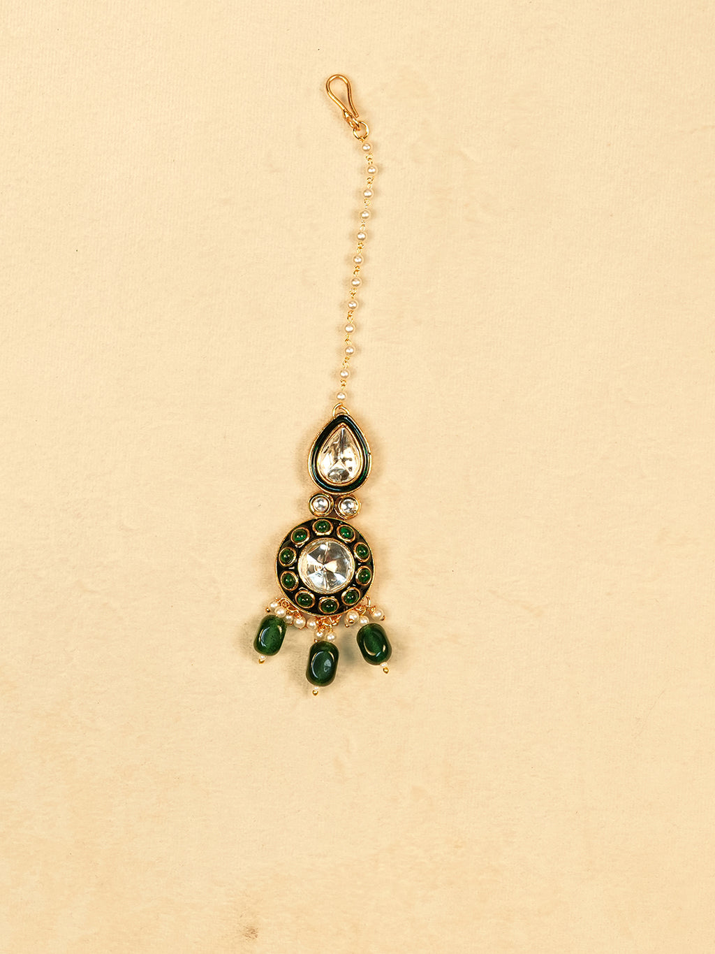 Aanura Gold Plated Traditional Necklace & Earring Set