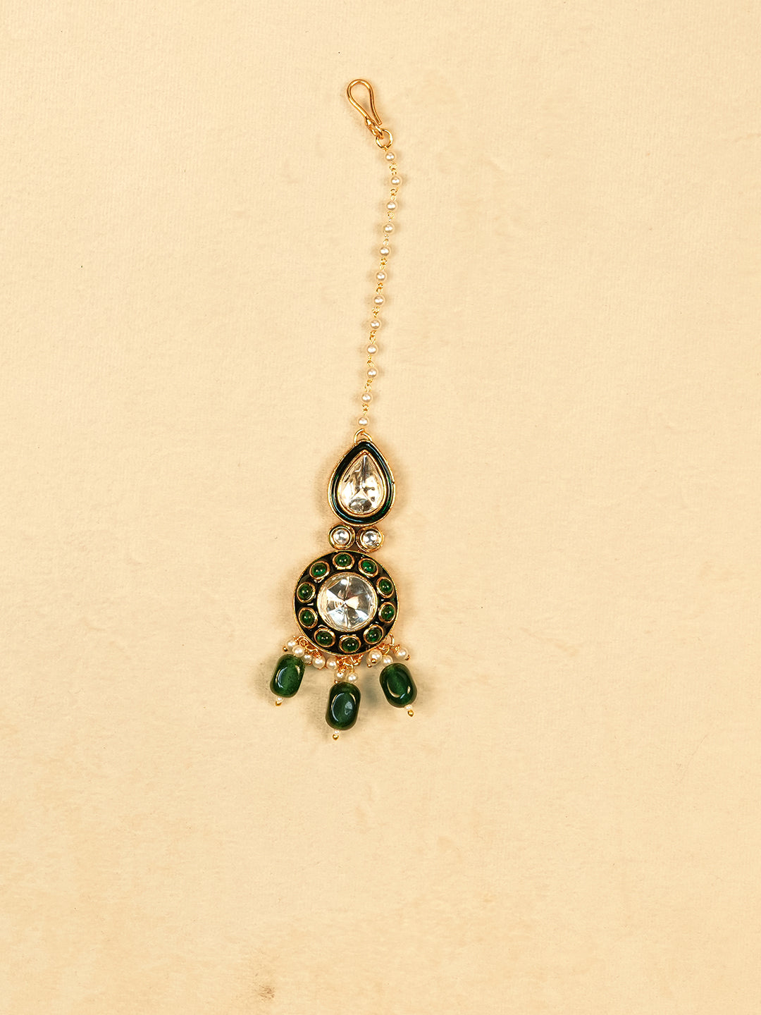 Aanura Gold Plated Traditional Necklace & Earring Set