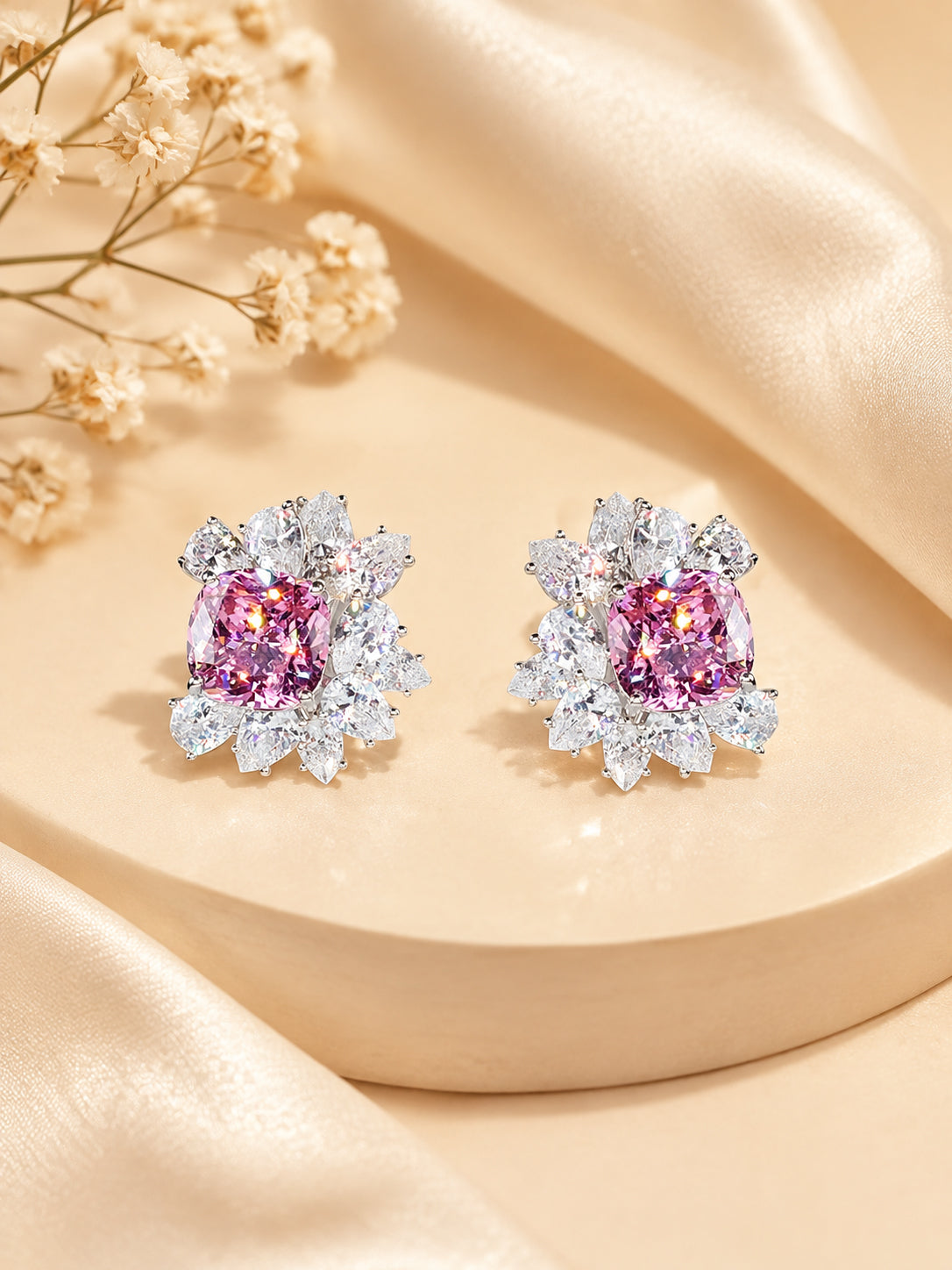 Aanura Ombre Blue and White Drop Earrings