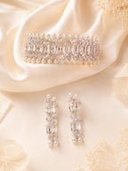 Aanura Emerald Pearl Choker Necklace Set