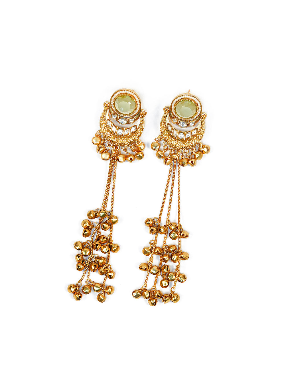 Aanura Gold Plated Chandrika Drop Earrings