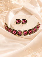Aanura Bold Multi-Colour Gemstone Choker Necklace
