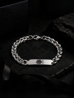 Rhodium Plating Anti Tarnish waterproof ID Plate Band