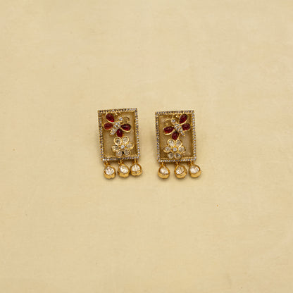 Aanura Floral Panel Choker Necklace Set