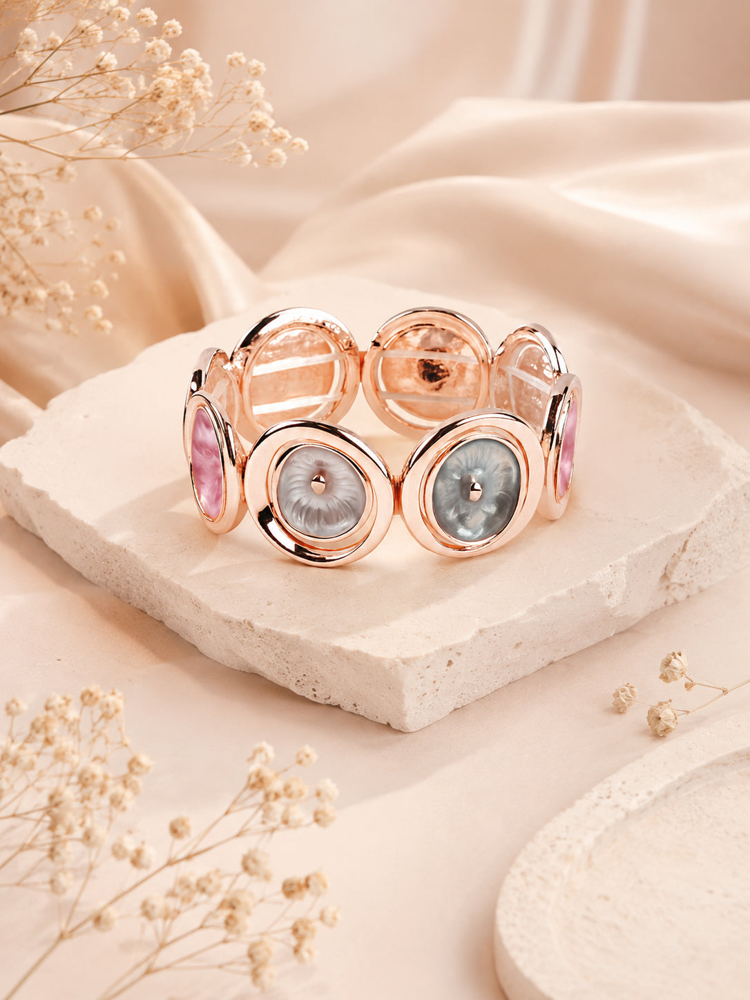 Aanura Midnight Rose Enamel Bracelet
