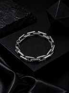 Rhodium Plating Anti Tarnish Waterproof Bar Bracelet