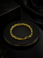 Aanura Dual-Tone Stainless Steel Bracelet For Men