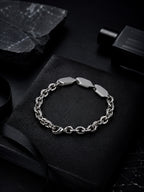Rhodium Plating Anti Tarnish Waterproof Tag Bracelet