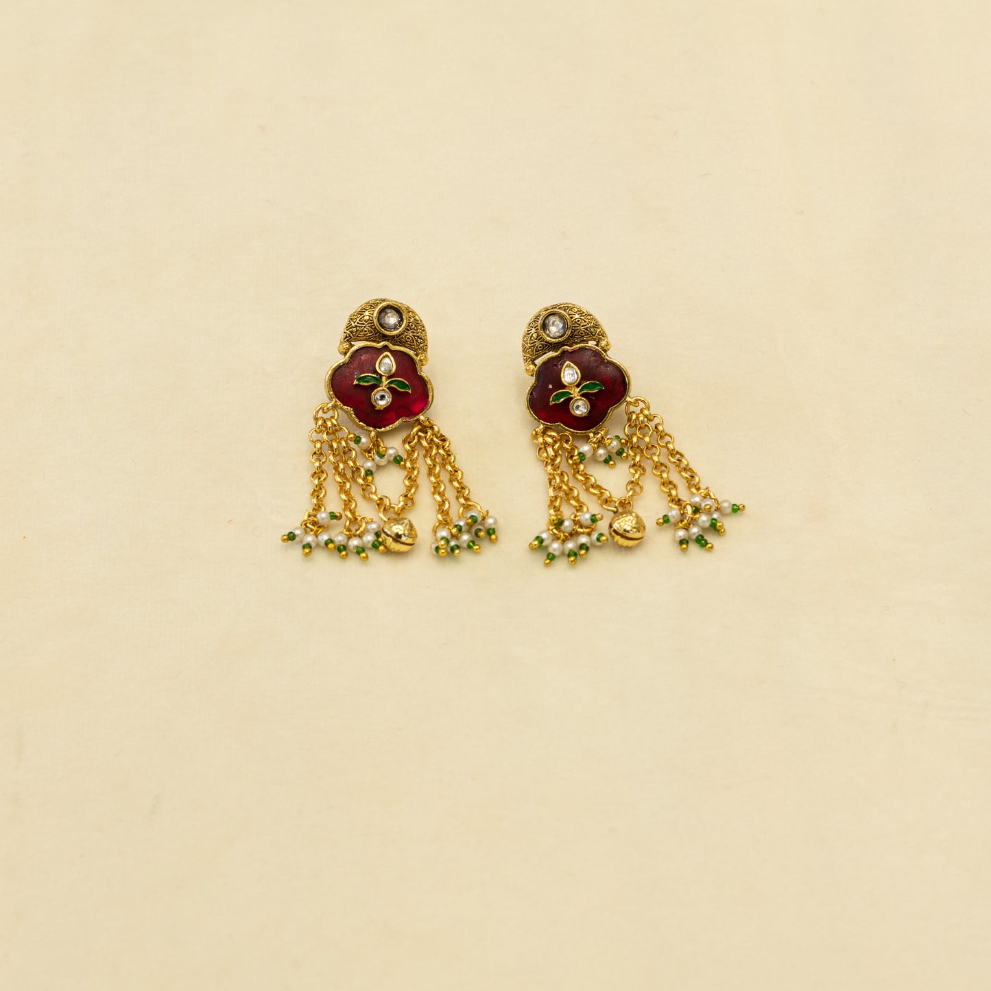 Aanura Heritage Layered Tassel Necklace Set