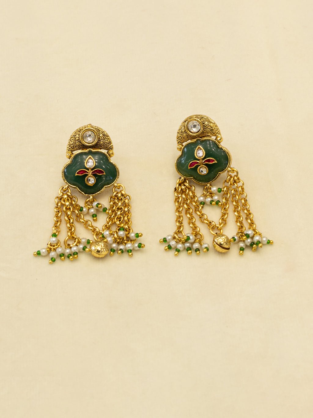 Aanura Heritage Layered Tassel Necklace Set