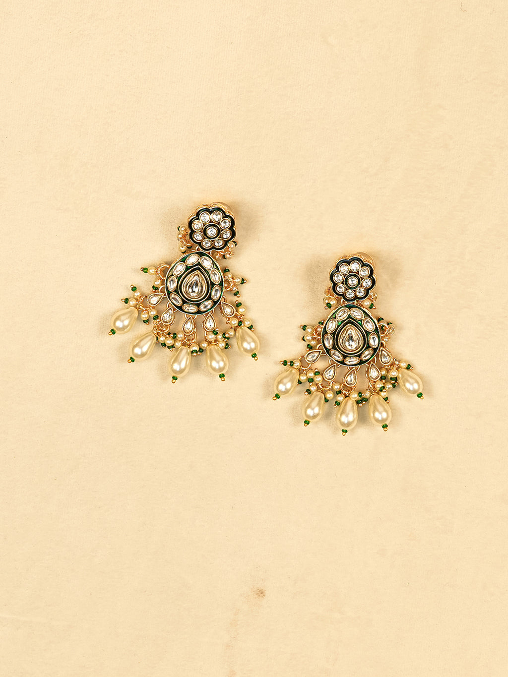 Aanura Gold Plated Traditional Necklace Set