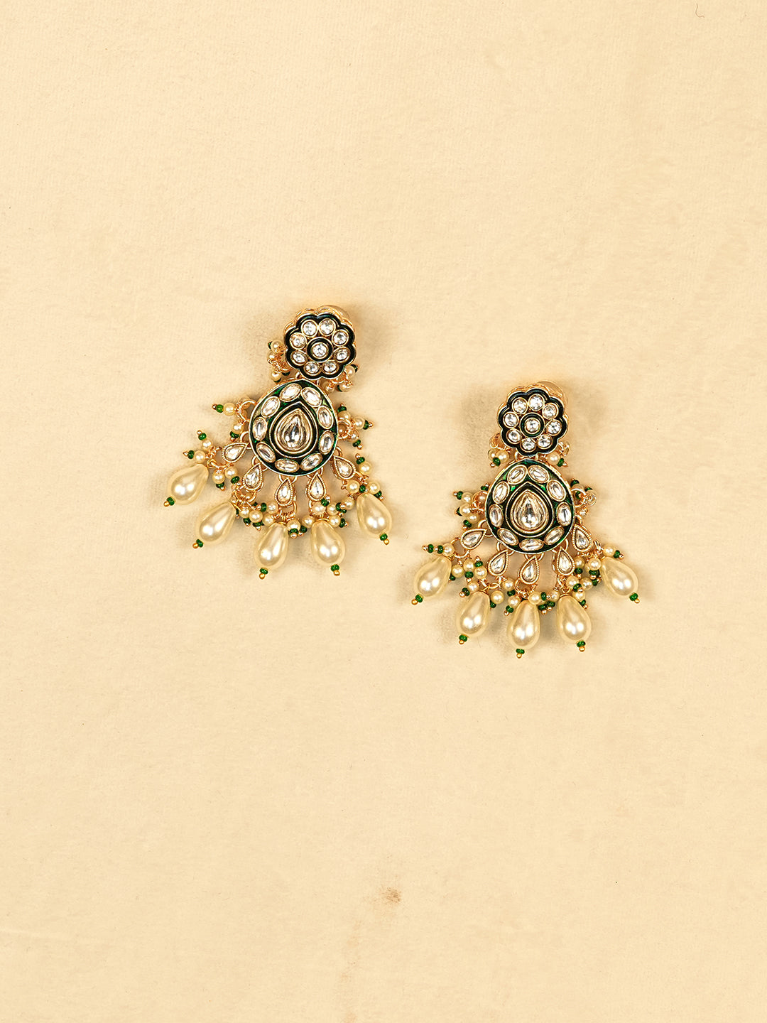 Aanura Gold Plated Traditional Necklace Set
