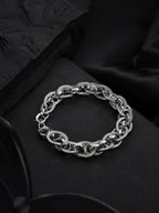 Rhodium Plating Anti Tarnish Waterproof Oval Bracelet