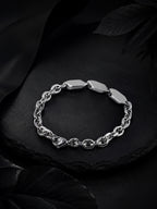 Rhodium Plating Anti Tarnish Waterproof Tag Bracelet
