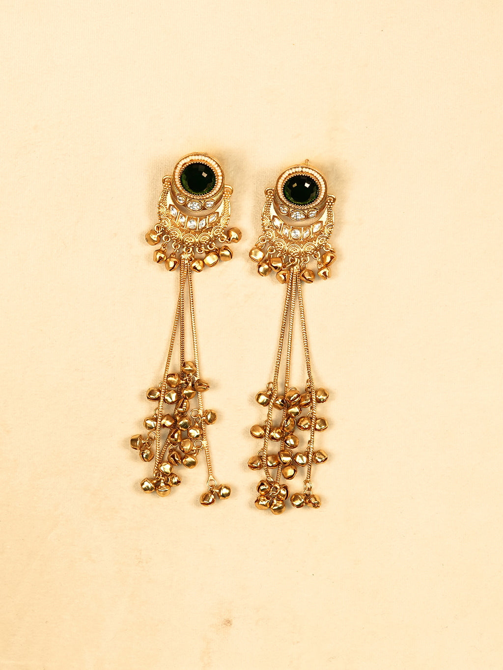 Aanura Gold Plated Chandrika Drop Earrings