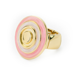 Aanura Enamel Gold Statement Ring