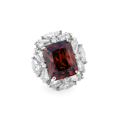 Aanura Gem Halo Cocktail Ring