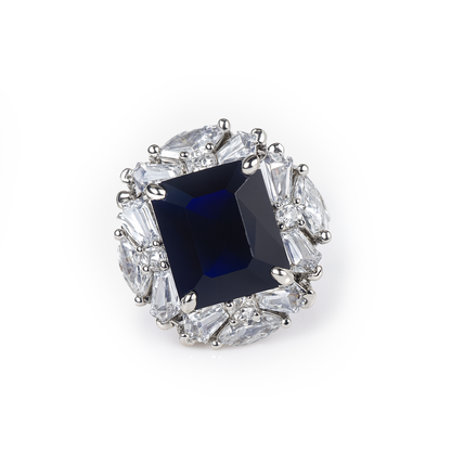 Aanura Gem Halo Cocktail Ring