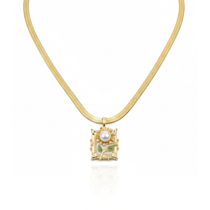 Aanura Gold Solitaire Necklace