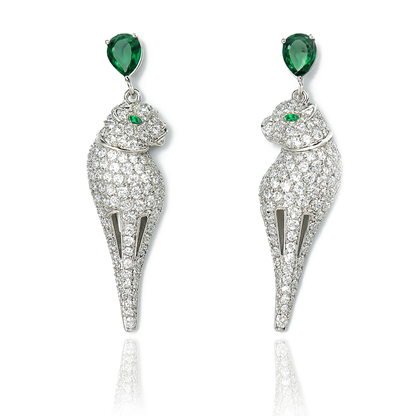 Aanura Panther Stone Studded Earrings