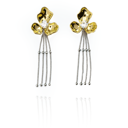 Aanura Floral Cascade Drop Earrings