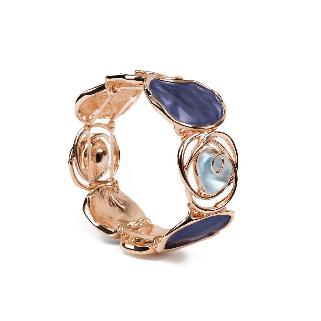 Aanura Midnight Rose Enamel Bracelet
