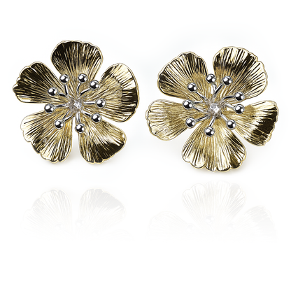 Aanura Gold Blossom Stainless Steel Earrings